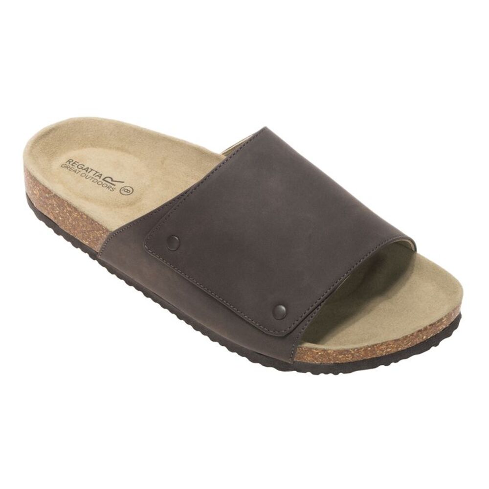 Regatta Mens Coasten Synthetic Suede Sandals / Peat
